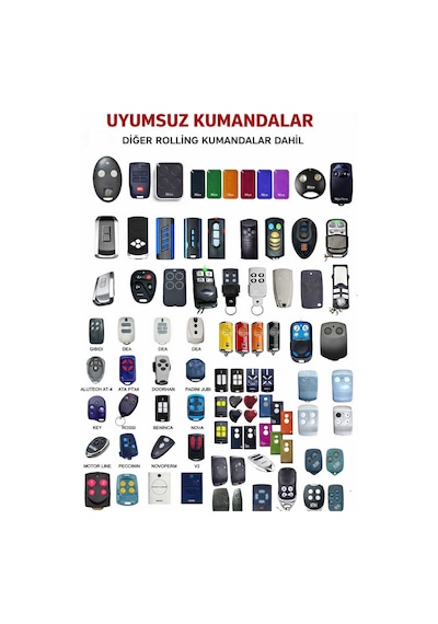 St80 5 Li Kumanda Kapı Ve Garaj Kumandası Kopyalanabilir Uzaktan Kumanda