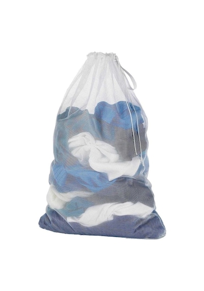 Büyük Boy Çamaşır Yıkama Filesi Kirli Filesi Maxi 100x120 Cm Beyaz