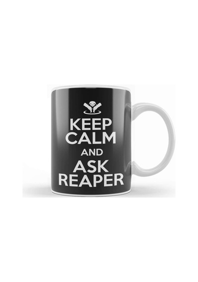 Keep Calm And Ask Reaper Overwatch Kupa Bardak Porselen Karışık