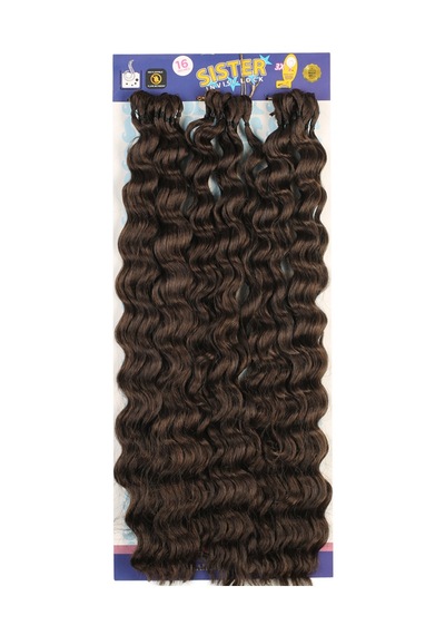 Sister Afro Dalgası Saç - Kumral 6