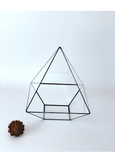 Dekoratif Cam Fanus - Geometrik Cam Fanus - Teraryum Cam Fanus (489241364)