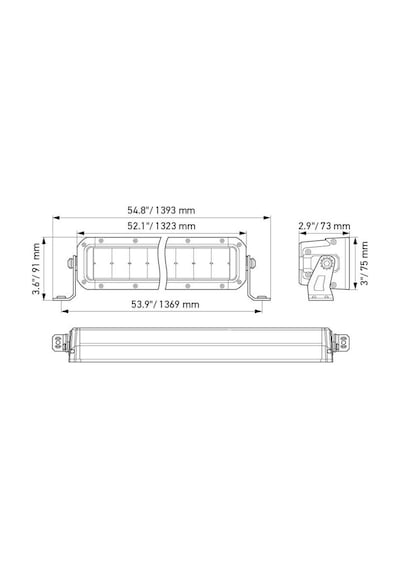 Hella Off-road Led Lamba Black Magic Çift Sirali 12v-24v 19600lm 1323mm 1gj358197-441