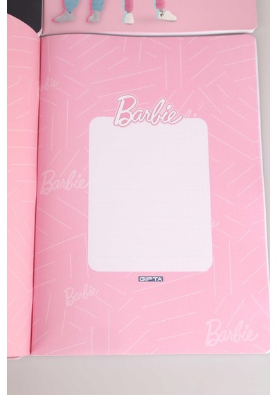 Dekomus İle Lisanslı Barbıe Tekli A4 60 Yaprak Kareli Defter