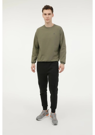 Lumberjack Sweatshirt Erkek Haki Mb Sn75 C Neck Sw 000000000102696690
