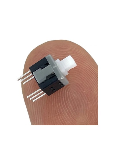Ic-196a 6 Pinli Bacaklı Kalıcılı Yaylı Push Buton 6x6mm