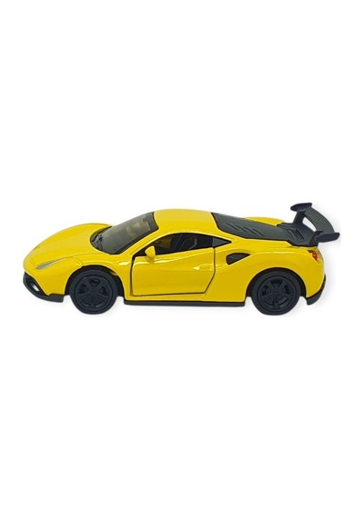 Çek Bırak Metal Küçük Arabalar 8 Cm - 6411a-17 - Sarı Siyah
