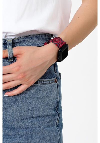 Natural Silver 38-40-41 Mm Smart Watch Braided Band Çok Renkli