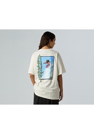 The North Face U Nse Slopes Relaxed S/s Tee-graphic Unisex Outdoor Tişörtü Nf0a8e4eqlı1 Beyaz Beyaz