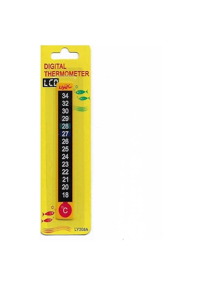 Liya Dijital Yapışkanlı Akvaryum Derecesi Thermometer Lcd