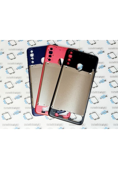 Samsung Uyumlu Galaxy A20S Full Kasa Arka Pil Batarya Kapağı (Yan Tuşla (185729008)