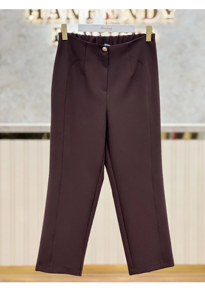 Sentez Sz-5603-k Kahve Renk Milano Boru Paça Pantolon Çok Renkli