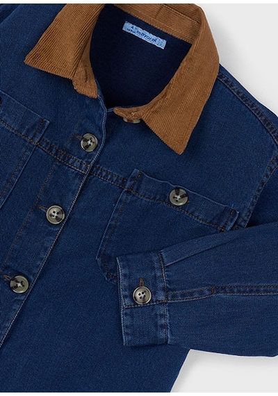 Mayoral Unisex Çocuk Kot Gömlek 4135 Lacivert