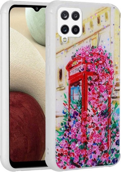 Galaxy M33 Kılıf Simli Desenli Kamera Korumalı Parlak Zore Popy Kapak Kulübe