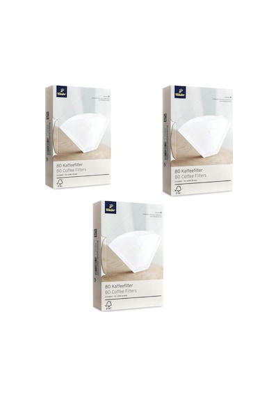 4 Numara Büyük Boy Filtre Kahve Kağıdı 3 X 80'li Beyaz