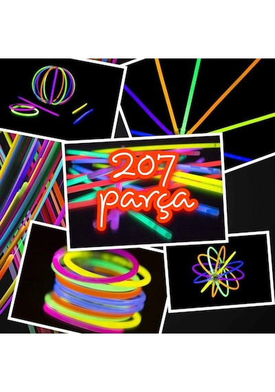 Fosforlu Çubuk 207 Parça Parti Seti Diğer