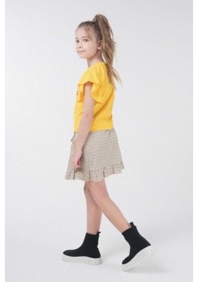Brz Kids Kız Çocuk Kısa Kollu T-Shirt Sarı (534371635) Sarı