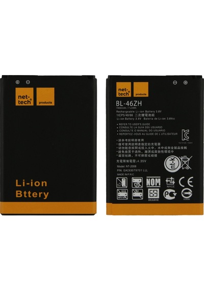 Teknonet Lg K7 Uyumlu Nettech Bl-46zh 1900 Mah Batarya