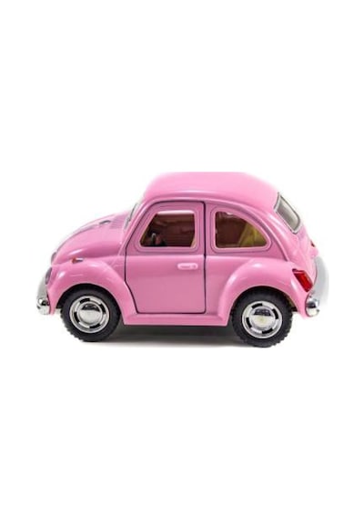 Metal Vosvos Araba Pembe Sevimli Vosvos Çek Bırak 10 Cm pembe