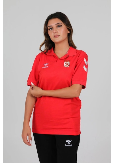 Hummel Armin Pamuklu Polo Yaka Tişört Kırmızı Sivasspor