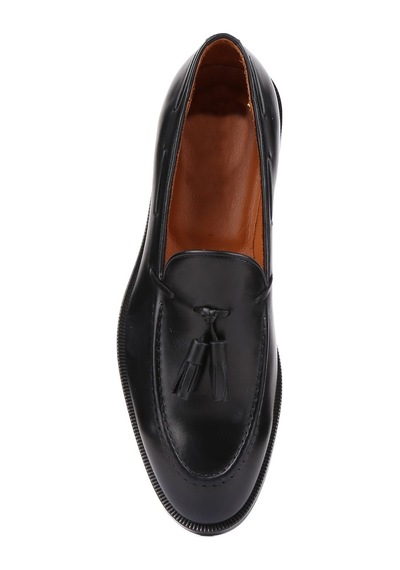 Shoetyle - Siyah Deri Püsküllü Erkek Klasik Ayakkabı 250-7951-834-siyah