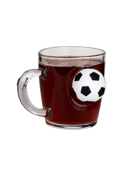 Futbol Toplu Özel Çay Kahve Bardağı Fincan Kupa 340 Cc Fincan Şeffaf