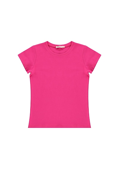 Civil Girls Basic 6-9 Yaş Tişört - Fusya Fuşya