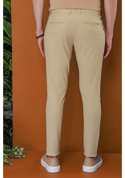 Efor P 1120 Slim Fit Bej Spor Pantolon Bej