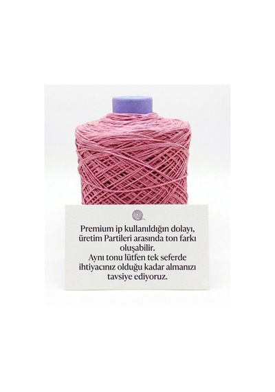 Premium İnce Cotton Zincir Makrome İpi Nar Çiçeği 1 Kg - 2 Mm Çanta Runner İpi