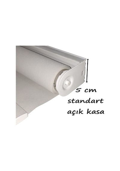 Stor Perde Montaj Ayağı Açık Kasa 5 Cm, Çelik Yaylı Portray, 10 Adet Eloksal