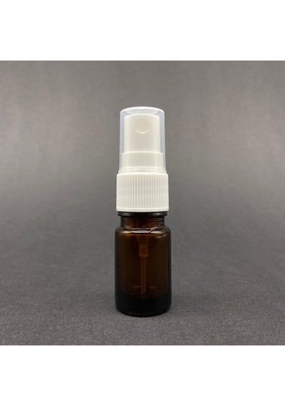 5 Ml Amber Cam Şişe Beyaz Spreyli , 5cc Kahverengi Spreyli Boş Şişe X 6 Adet