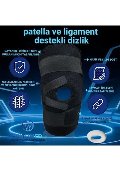 Patella Ve Ligament li Dizlik Fleksible Balenli Yaylı Dizlik Menisküs  Için Standart