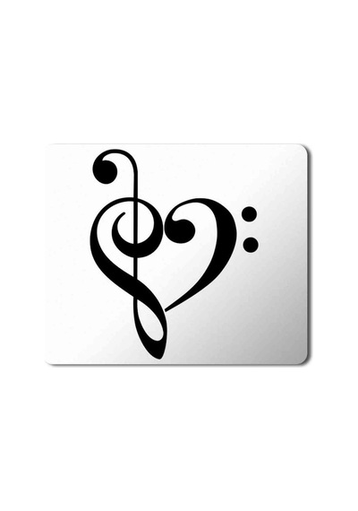 Nota Kalp Müzik Baskılı Mousepad Mouse Pad