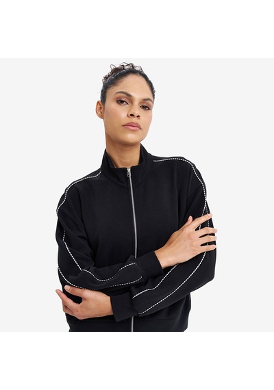 Lescon Siyah Kadın Fermuarlı Sweatshirt 26n-2113