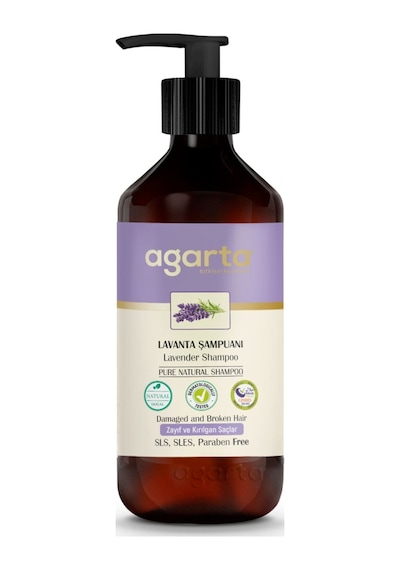 Agarta ve Kırılgan Saçlar için Doğal Lavanta Şampuanı 400 ML