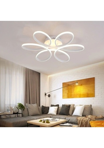 Papatya Model Plafonyer Modern Beyaz Işık Ultra Power Avize.