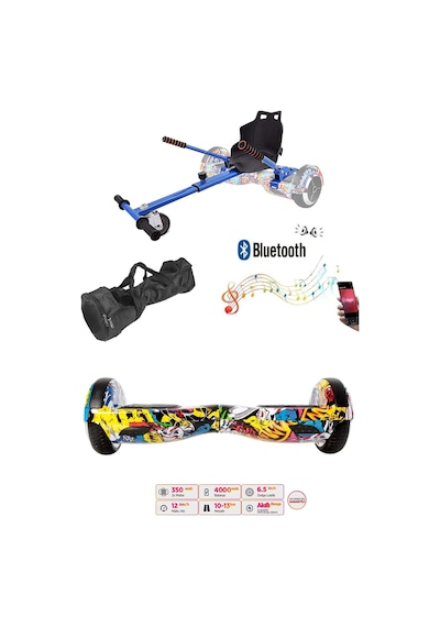 Citymate Elektrikli Kaykay Hoverboard Akıllı Denge 6.5 Inch + Hoverkart + Çanta Extrem Paket D01