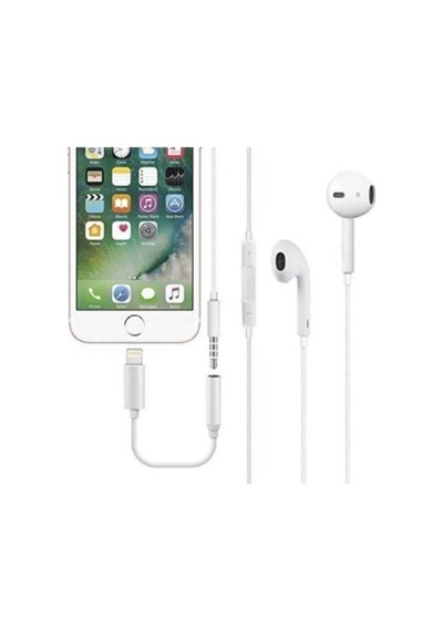 Apple Uyumlu iPhone  Lightning Telefon Kulaklık Çevirici Aux Dönüştürücü 7 8 X 11 12 13 14 Pro 1 Adet