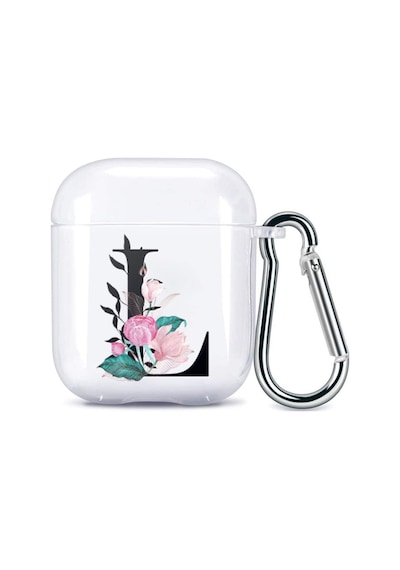 Apple Uyumlu AirPods 2 Nesil Harf Tasarımlı Şeffaf Silikon Kılıf L Sarı 6 Ay App