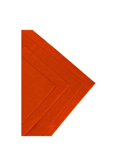 Turuncu Renk Metrelik Ince Keçe Kumaş Keçe 1 Mm Aktivite Keçesi Renkli Keçe 1 Metre 100 Cm X 100 Cm