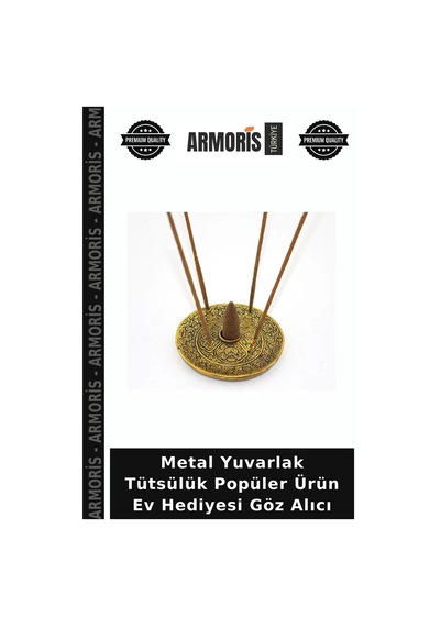 Metal Yuvarlak Tütsülük Popüler Ürün Ev Hediyesi Göz Alıcı
