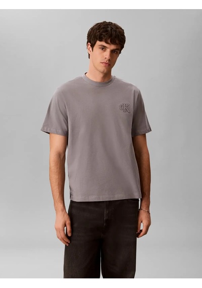Calvin Klein Ss 30s Jersey Easy Gri Erkek Tişört