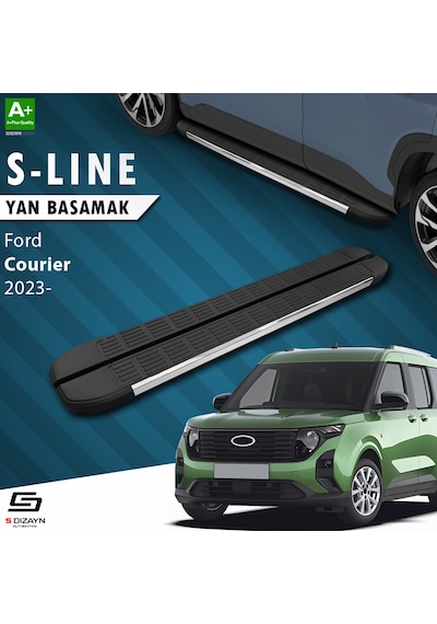 S-dizayn Ford Courier 2 S-line Krom Yan Basamak 183 Cm 2023 Üzeri