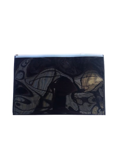 Plastik Fermuarlı A4 Boy Ödev Dosyası 1 Adet 23x33 Cm Siyah