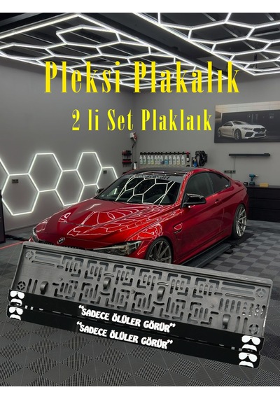 Sadece Ölüler Görür Yazılı Pleksi Plakalık