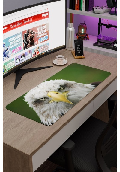 Kartal Kaymaz Dikişli Kauçuk Oyuncu Mousepad V1 - 70x30 Xl Gaming Mouse Pad Fare Altlığı