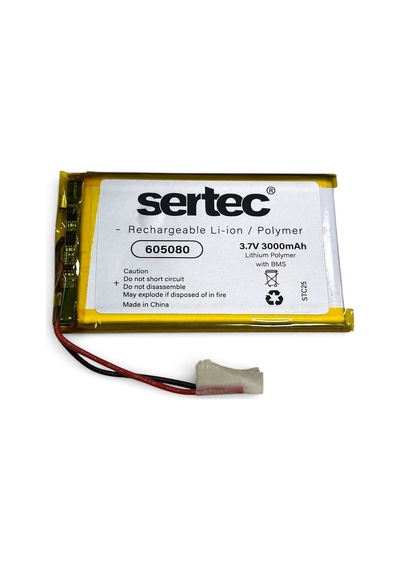 Sertec 605080 3.7v 3000 Mah Li-polymer Pil Devreli/1.5a Evimdeyokyok