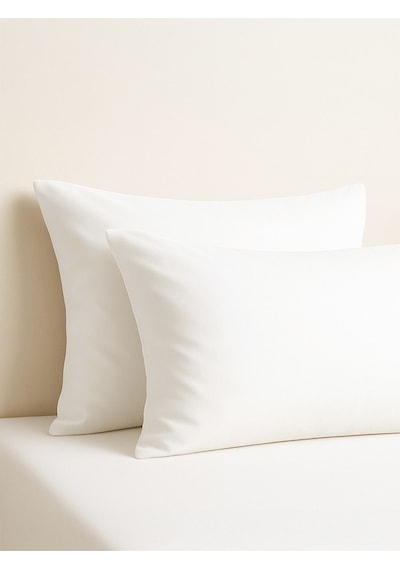 Purecomfort %100 Pamuk 2'li Yastık Kılıfı Seti Beyaz