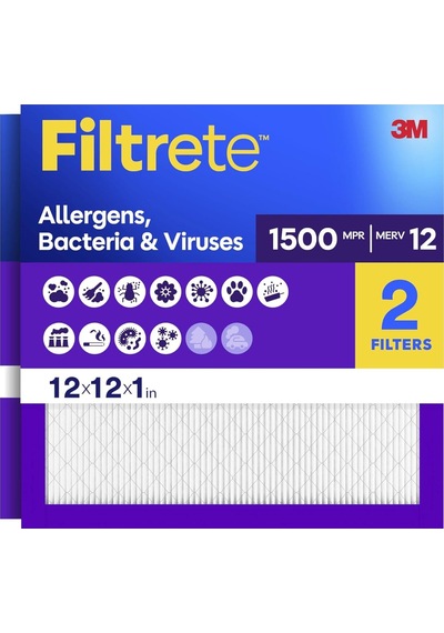 Hava Filtresi Mpr 1500 Merv 12 Zindeliklı Yaşam Ultra Alerjen 3 Aylık Pileli 1 Inç Hava Filtreleri 2 Filtre Genel