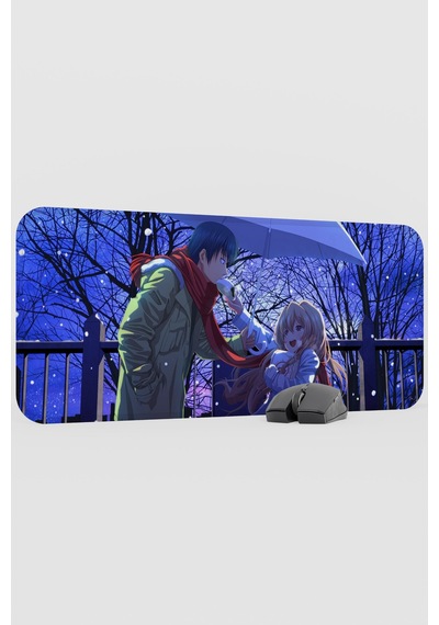 Toradora Anime V4 - 70x30 Xl Gaming Kauçuk Kaymaz Taban Mouse Pad Fare Altlığı