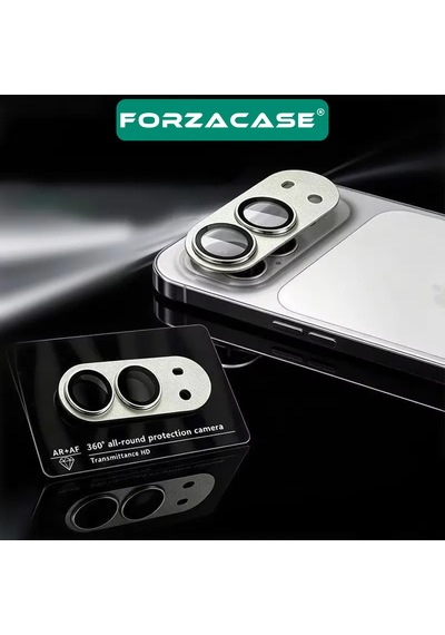 Forzacase İphone Duo İle Uyumlu Tam Kaplayan Çerçeveli Kamera Lens Koruyucu - Fc1265 Gümüş